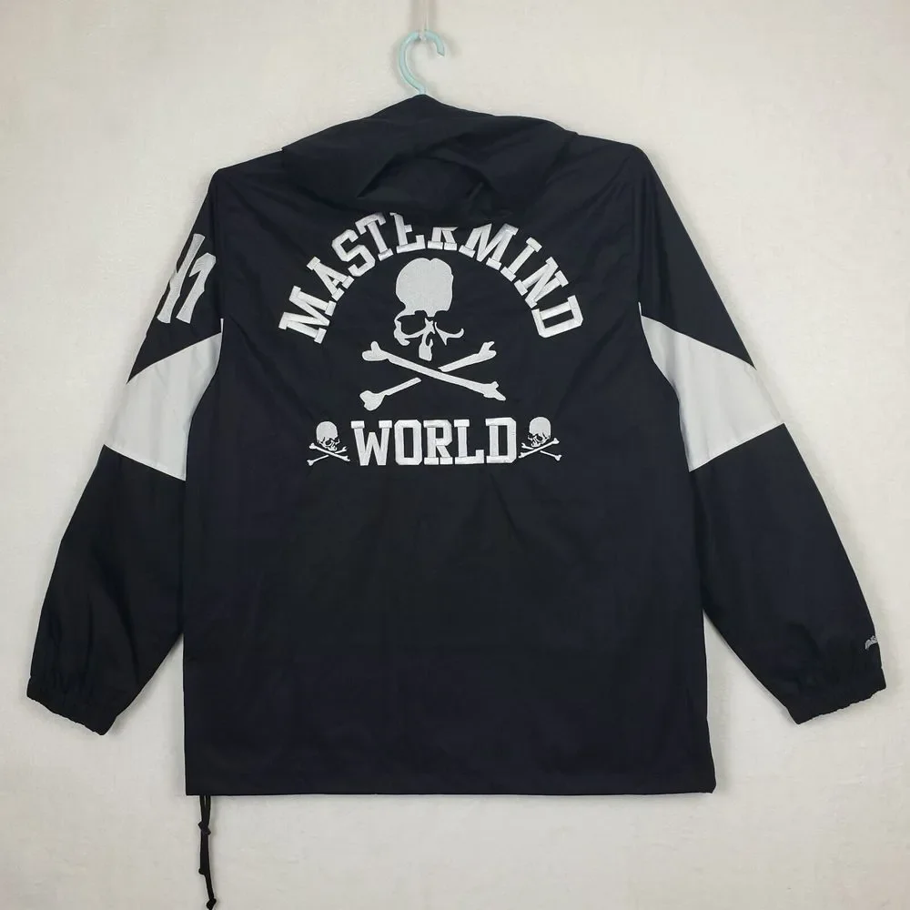Mastermind World Mitchell & Ness Large Windbreaker Jacket 2023 Collab Black‎ New - Picture 11 of 12